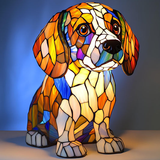 Beagle Resin Art Lamp