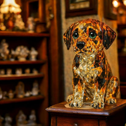 Labrador Retriever Crystal Art Figurine