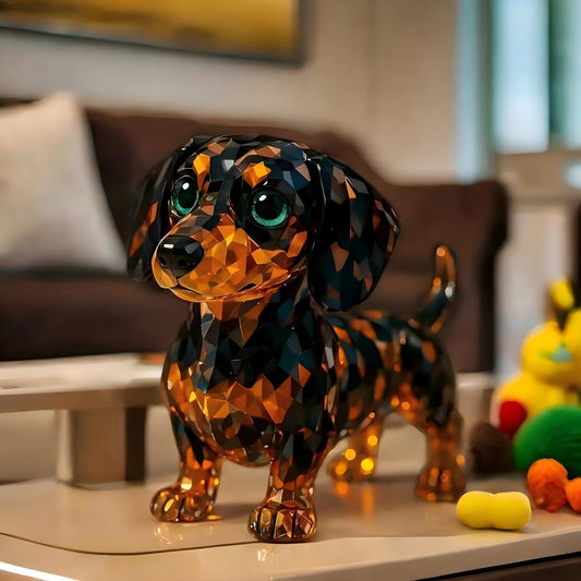 Dachshund Crystal Art Figurine