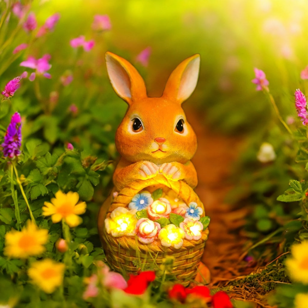Easter Bunny Resin Art Lamp
