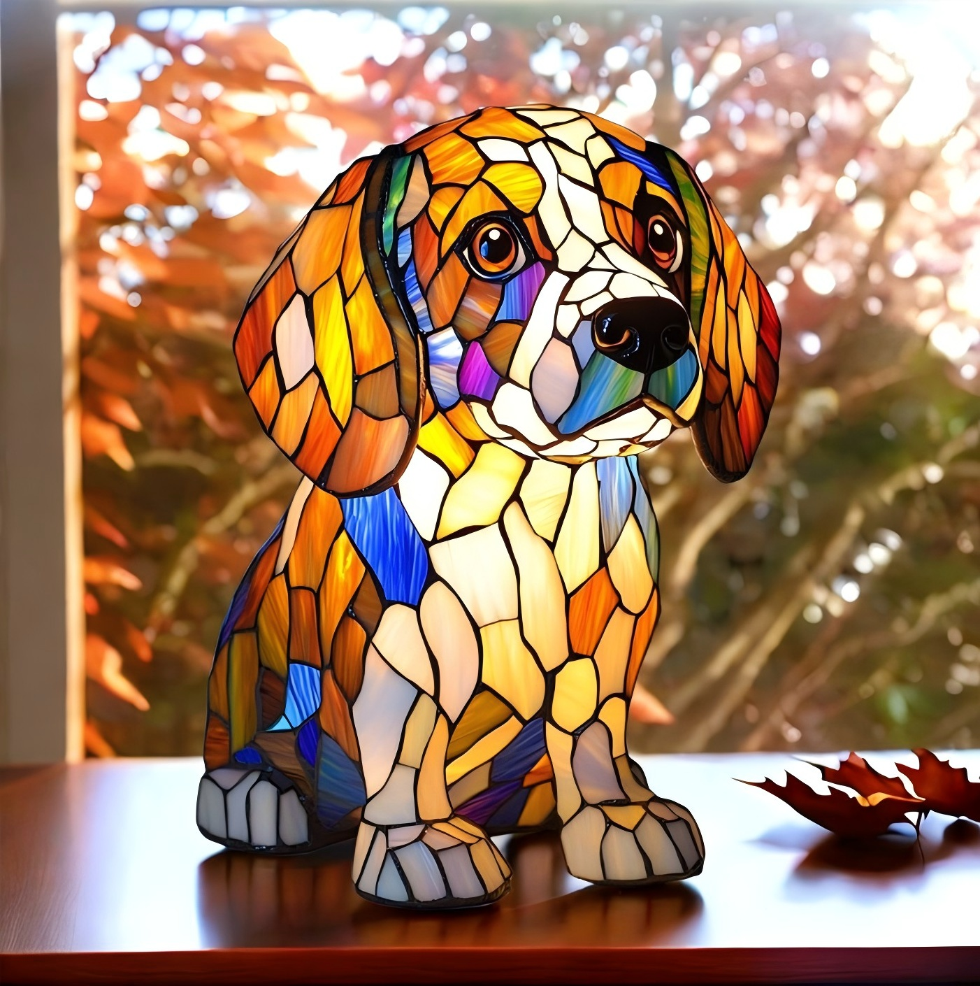 Beagle Resin Art Lamp