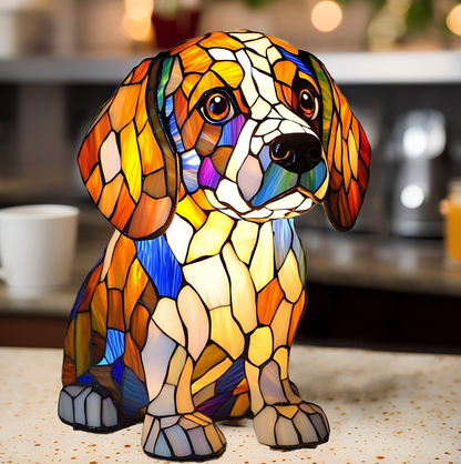 Beagle Resin Art Lamp