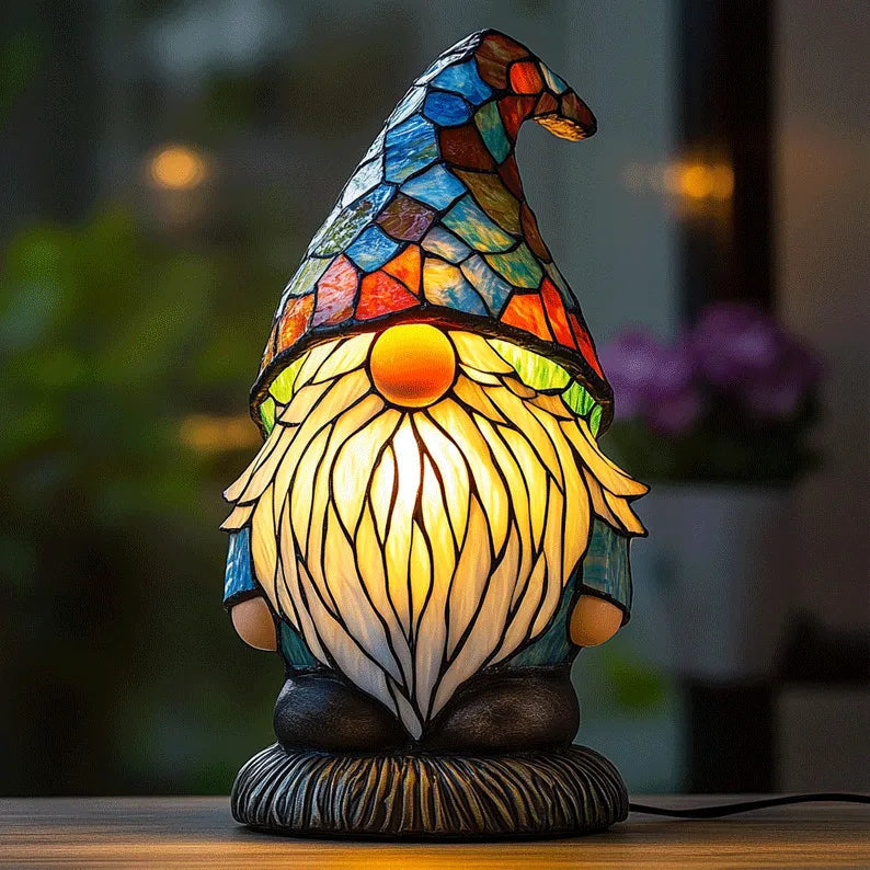 Garden Gnome Resin Art Lamp