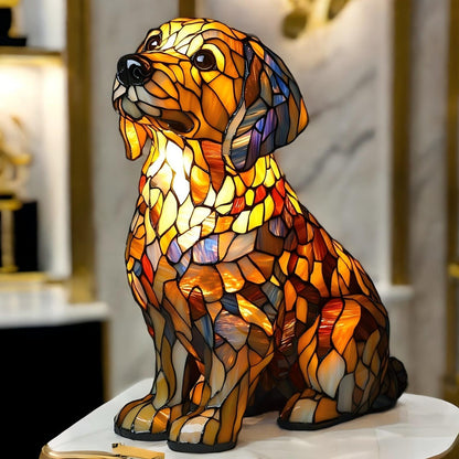 Golden Retriever Resin Art Lamp