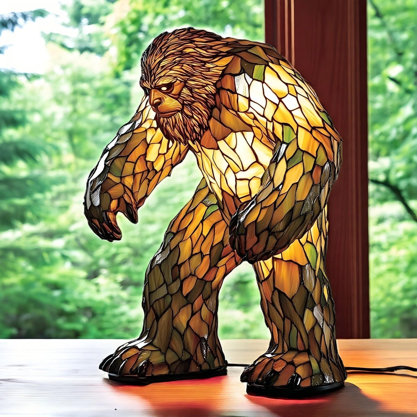 Mighty Gorilla Resin Art Lamp
