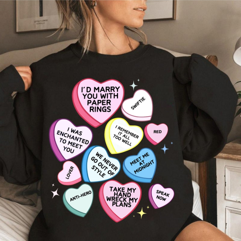 Swiftie Papers Rings Valentine Day Tee Shirt