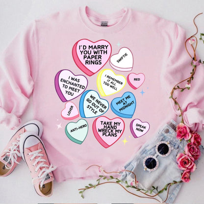 Swiftie Papers Rings Valentine Day Tee Shirt